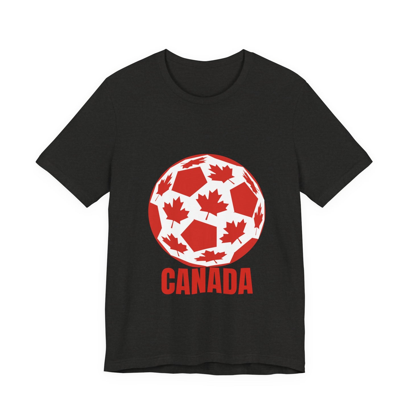Canada Fan Specialty Soccer Ball Design T Shirt