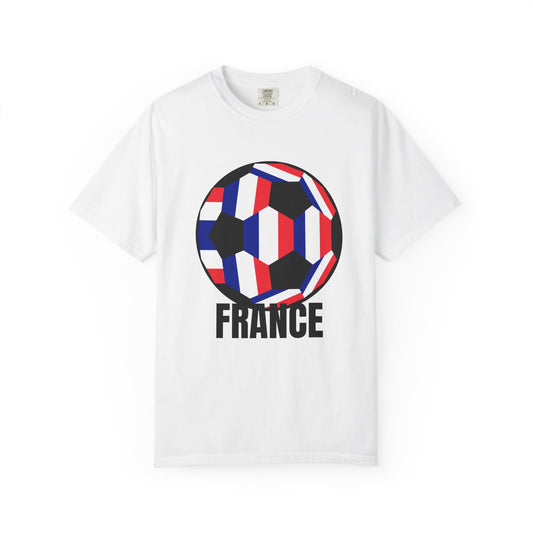 France Fan Specialty Soccer Ball Design T Shirt