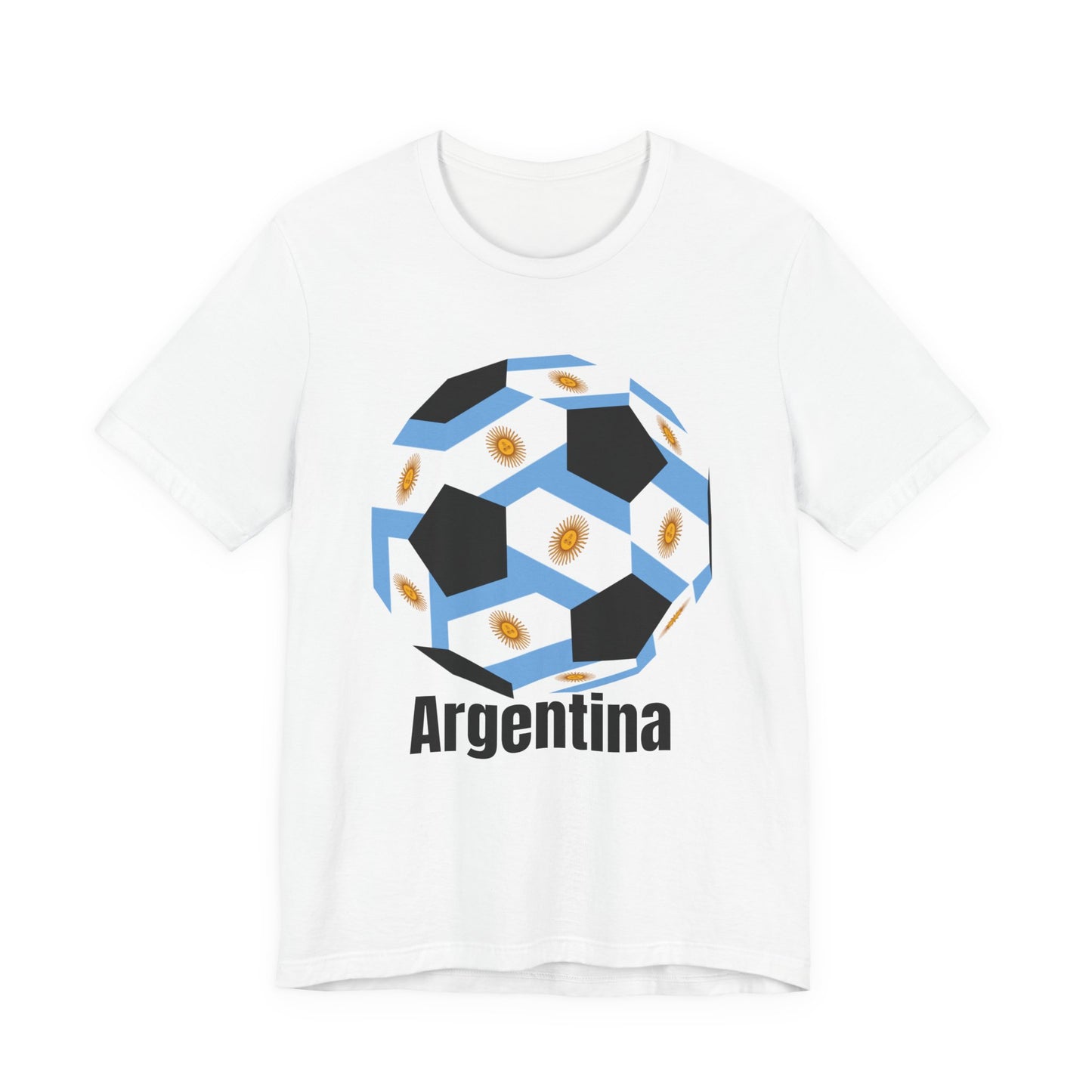 Argentina Fan Specialty Soccer Ball Design T Shirt