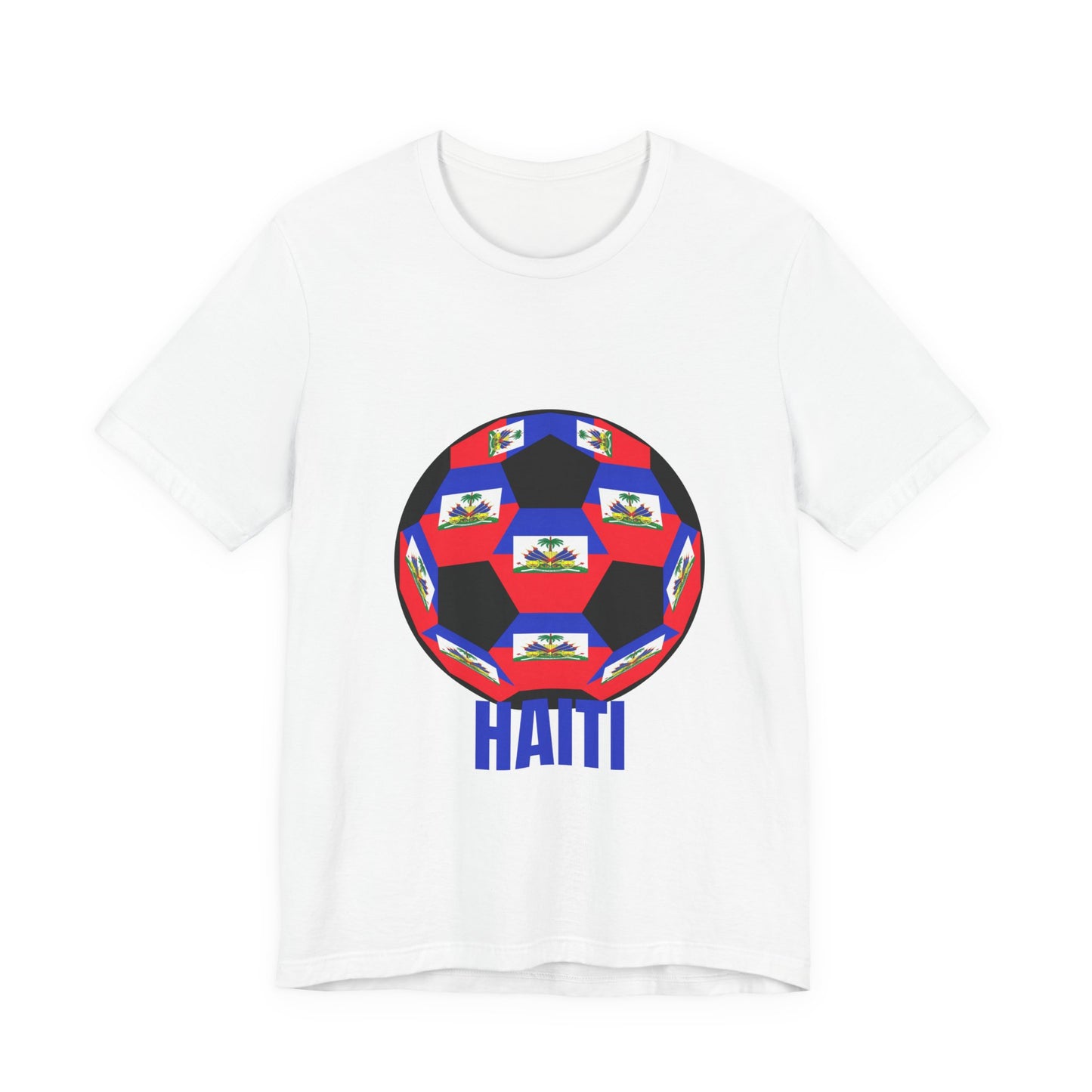 Haiti Fan Specialty Soccer Ball Design T Shirt