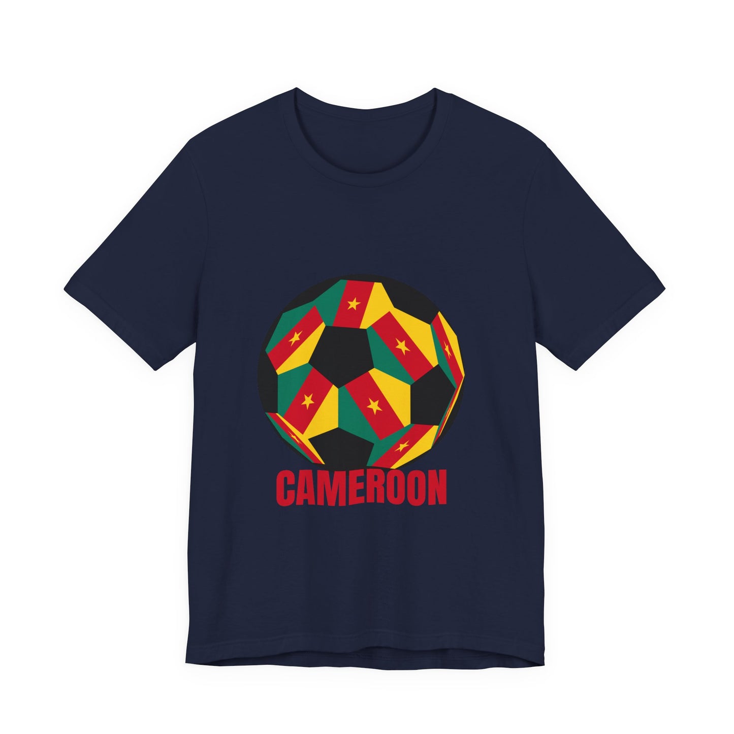 Cameroon Fan Specialty Soccer Ball Design T Shirt