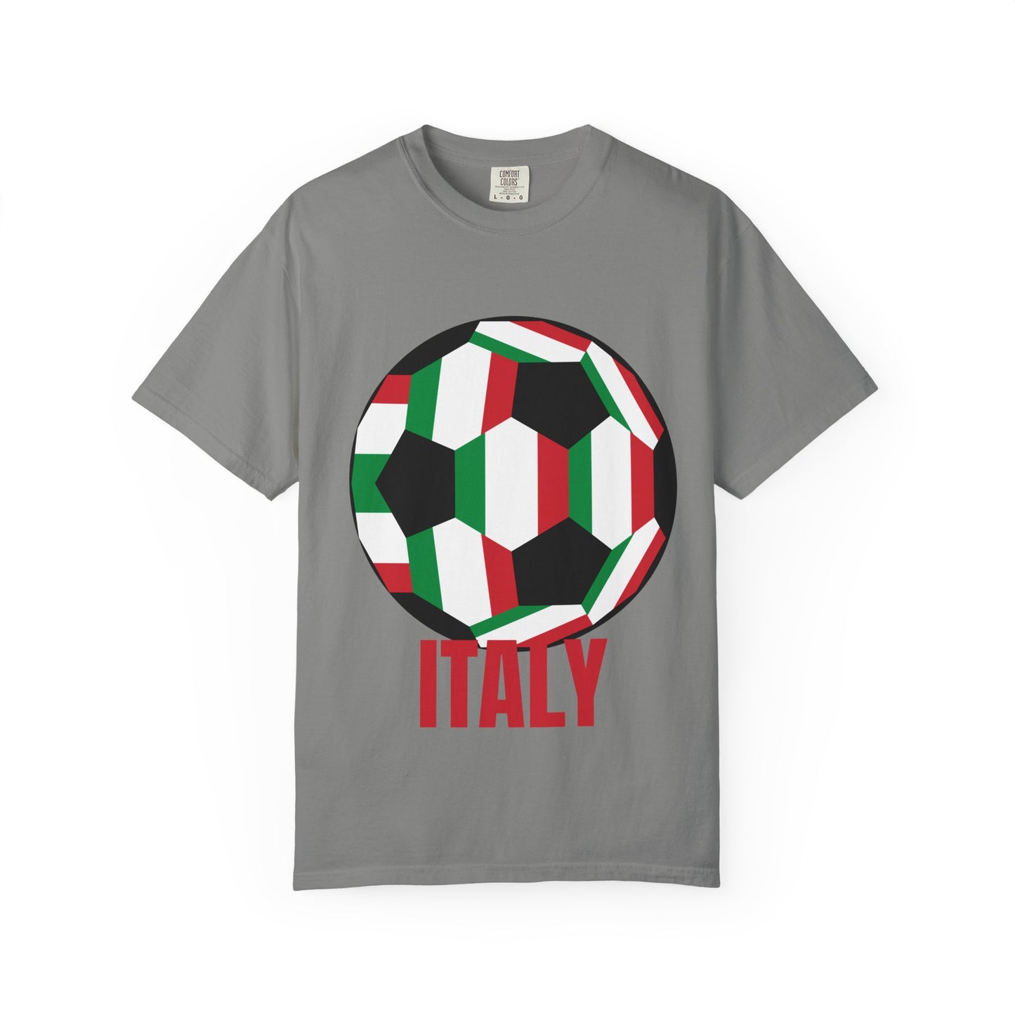 Italy Fan Specialty Soccer Ball Design T Shirt