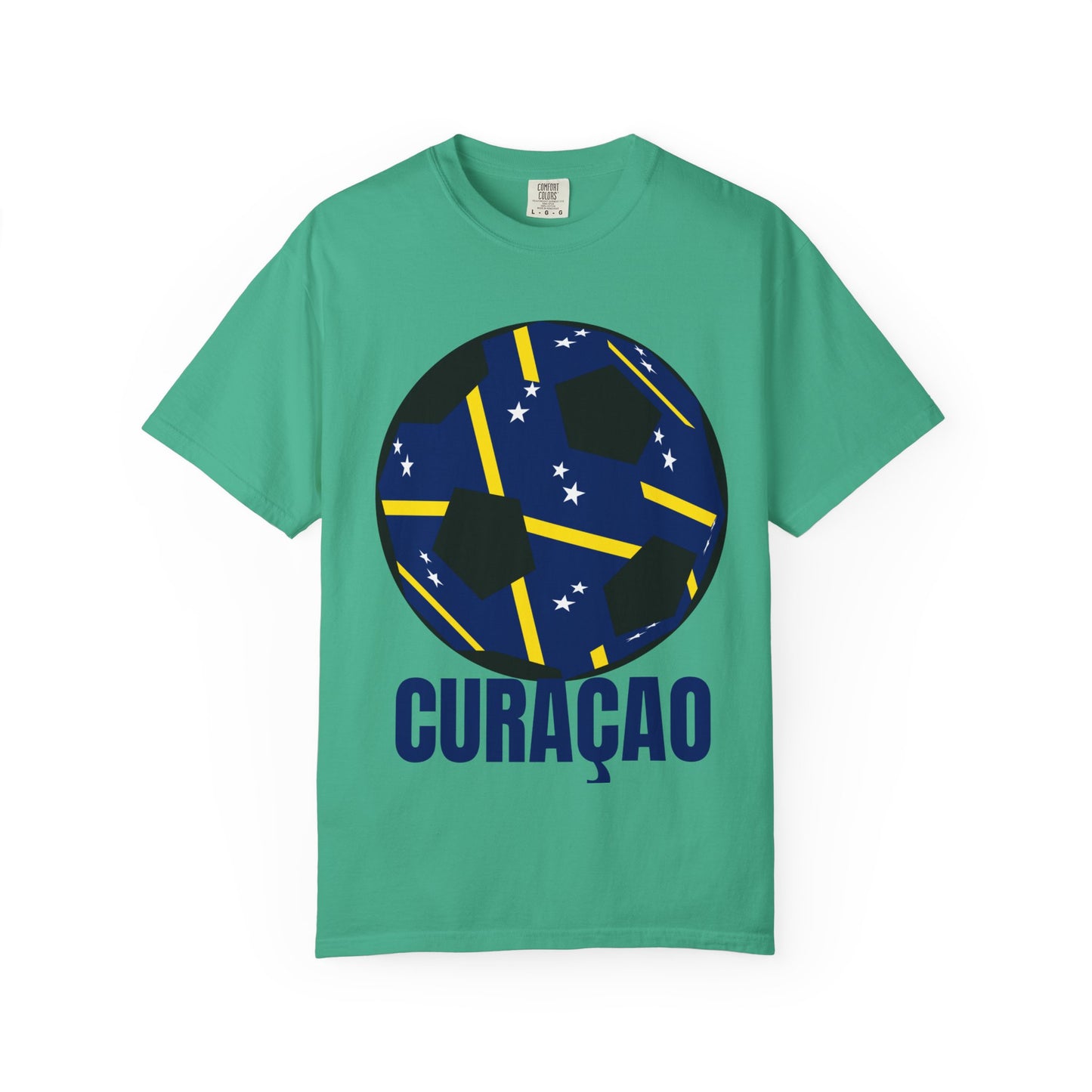 CURAÇAO Fan Specialty Soccer Ball Design T Shirt