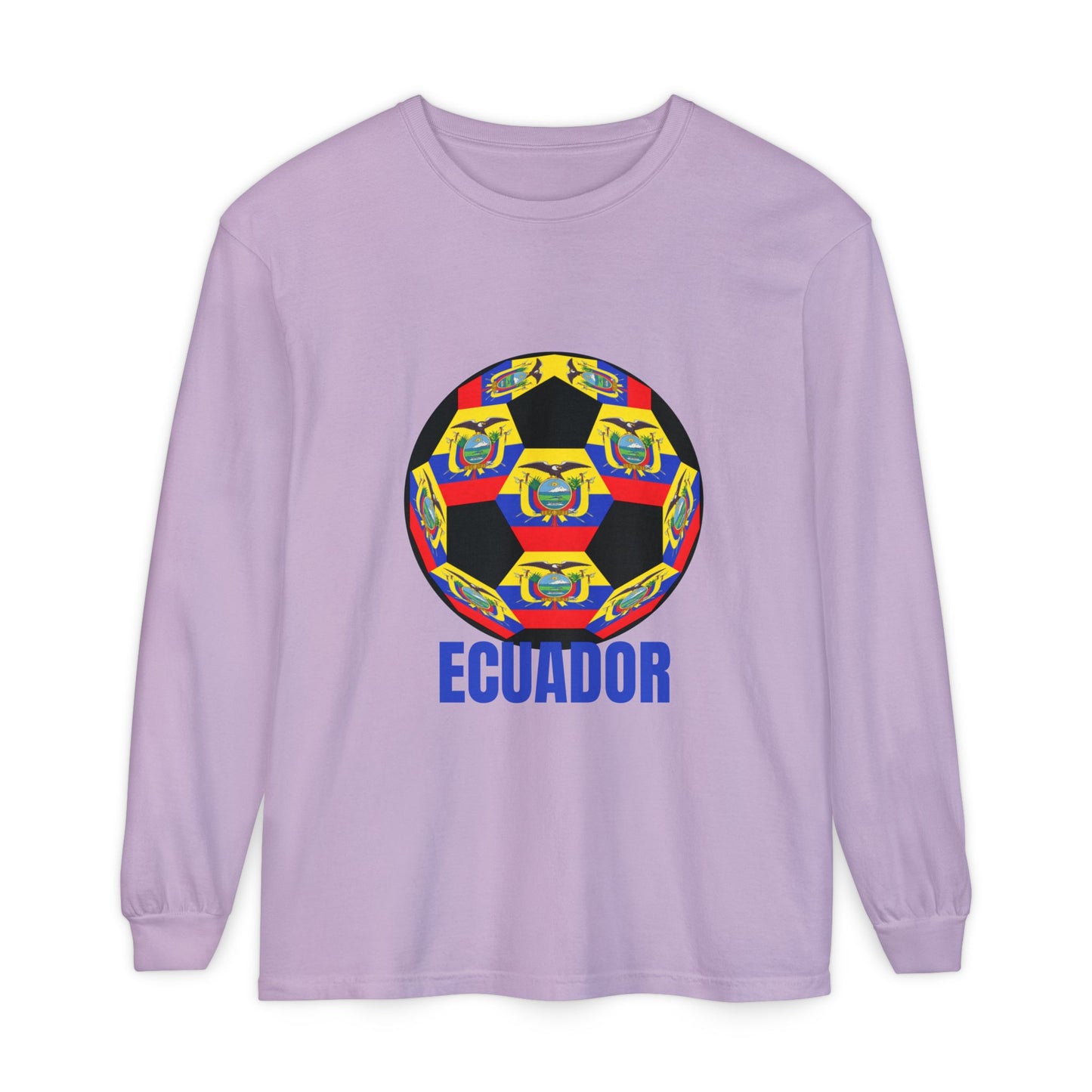 Ecuador Soccer Crest Long Sleeve Shirt