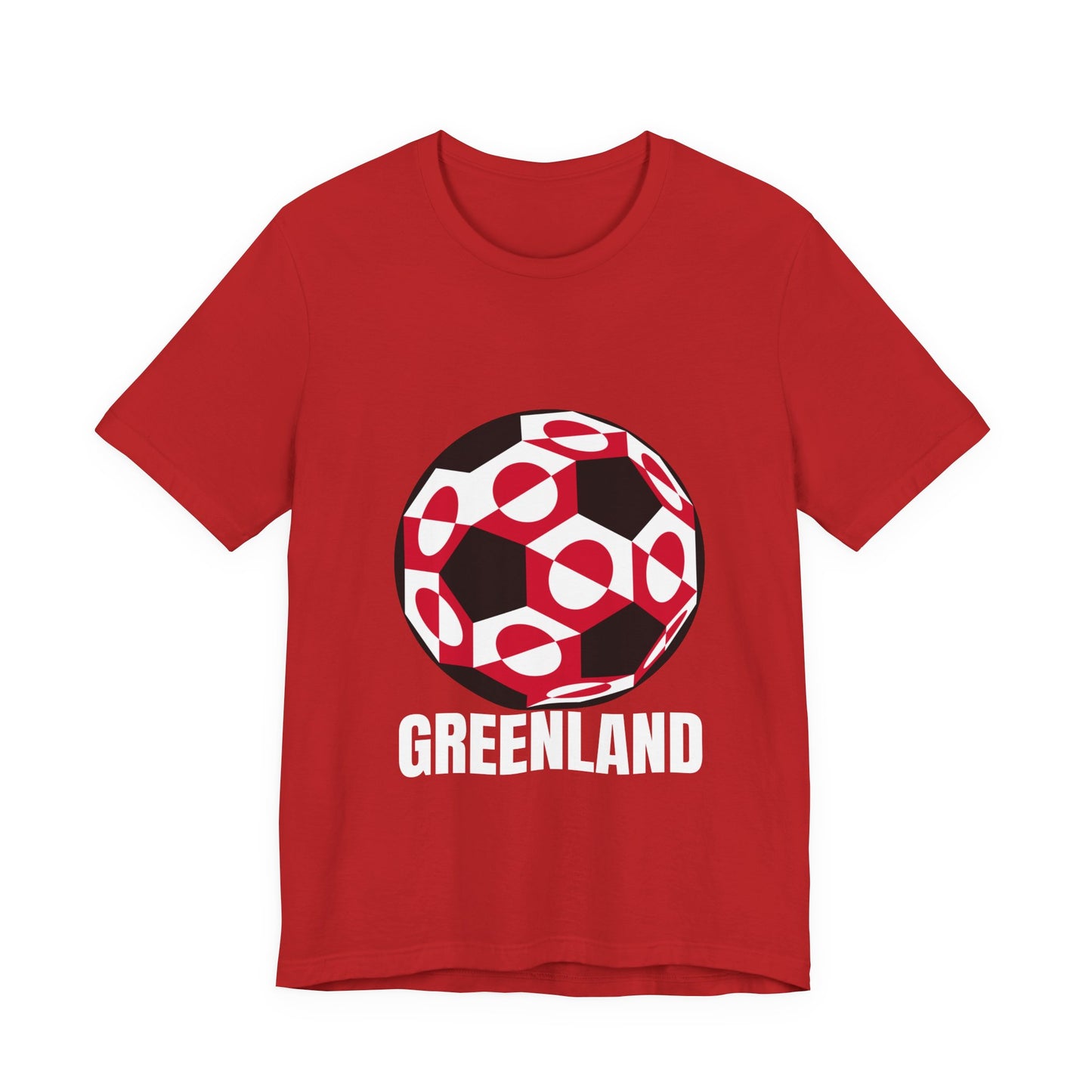 Greenland Fan Specialty Soccer Ball Design T Shirt