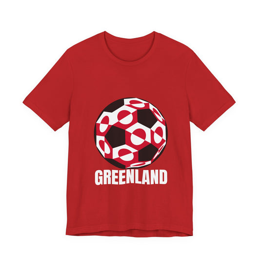Greenland Fan Specialty Soccer Ball Design T Shirt