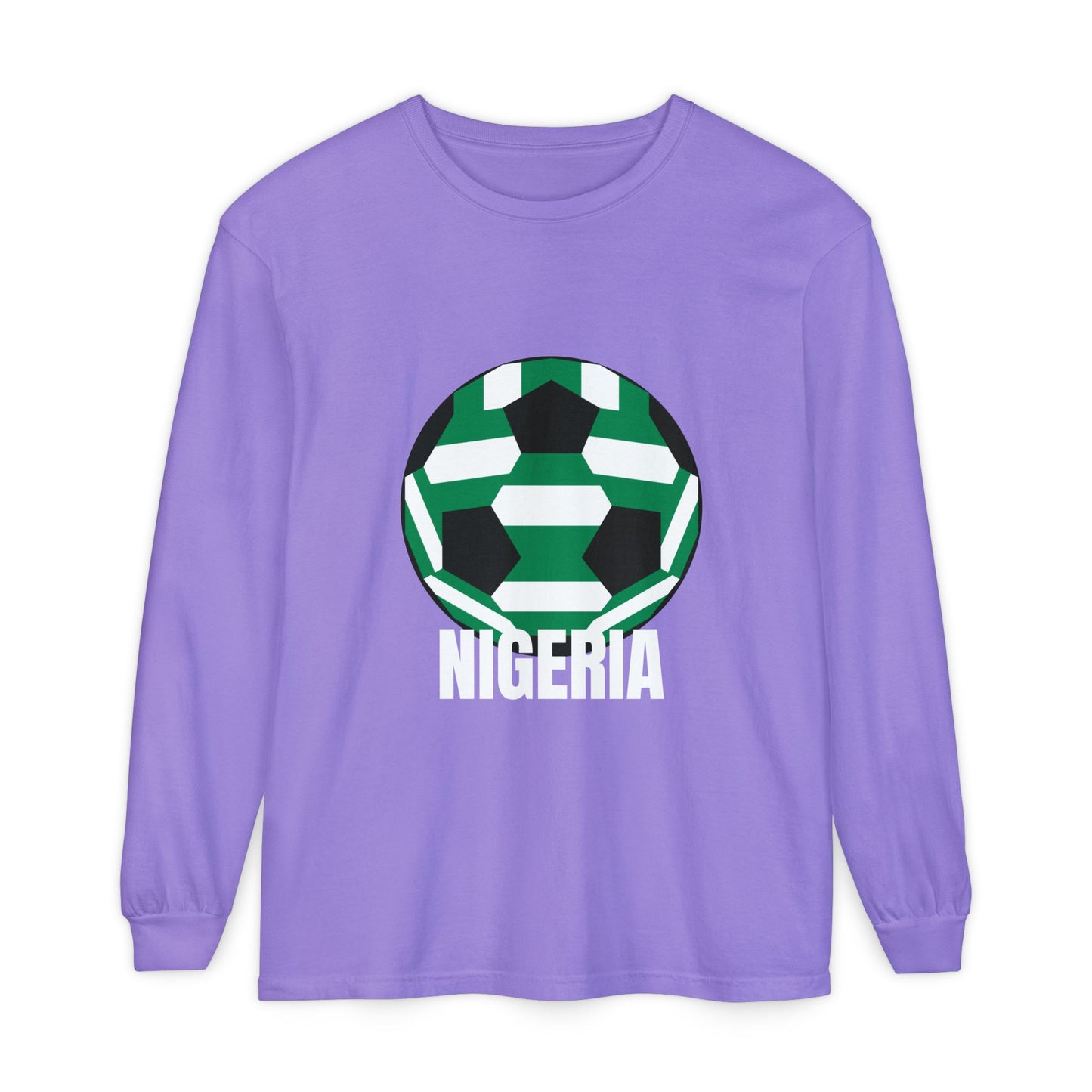 Nigeria Soccer Ball Long Sleeve Tee
