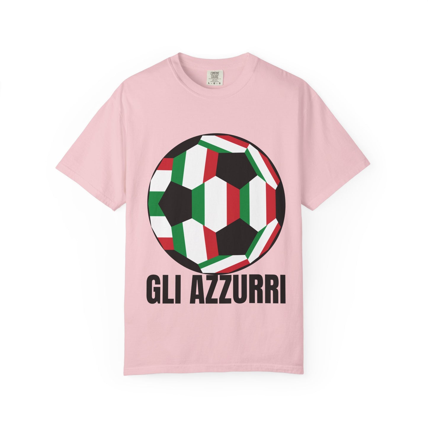 Gli Azzurri Fan Specialty Soccer Ball Design T Shirt