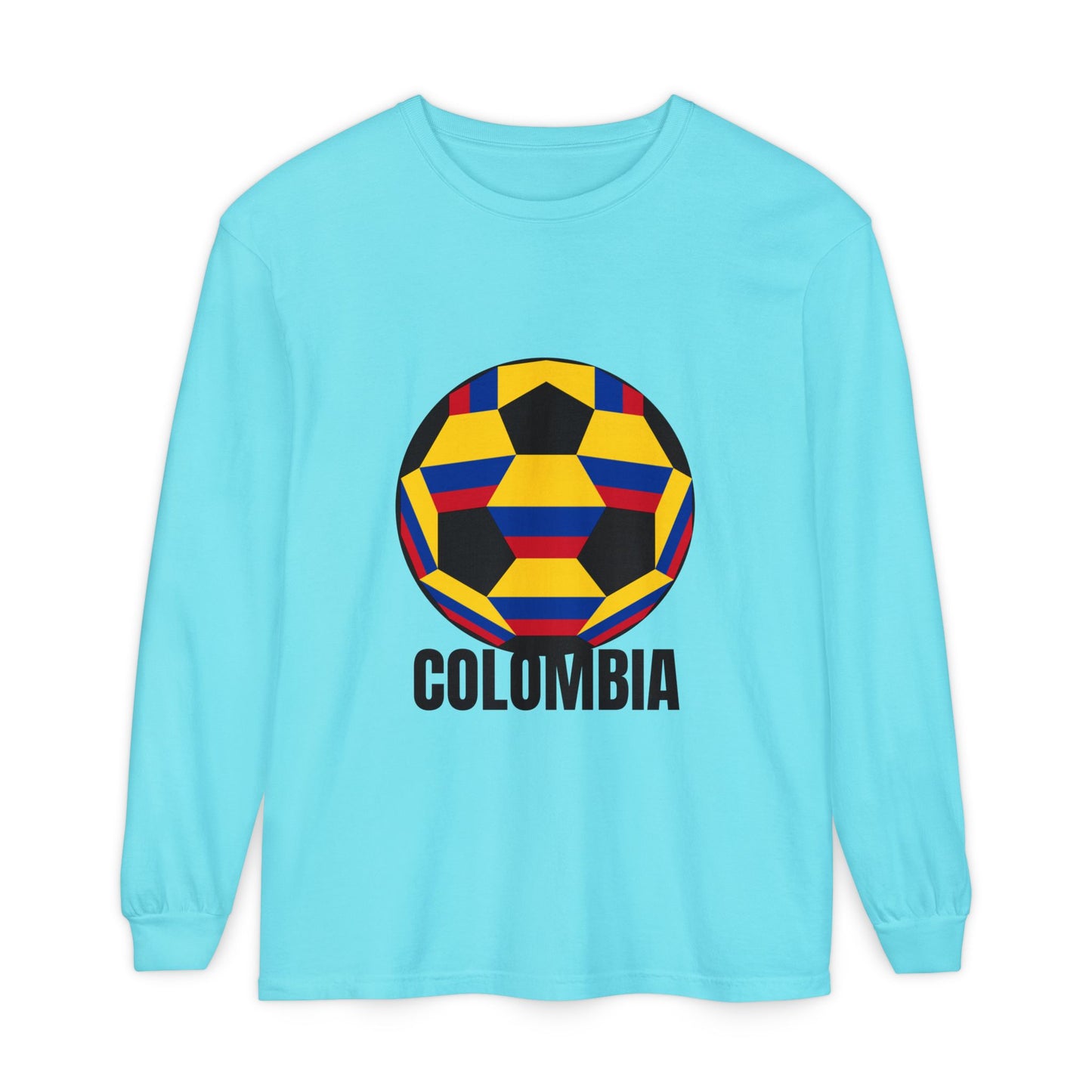 Columbia Fan Specialty Soccer Ball Design Long Sleeve Tee