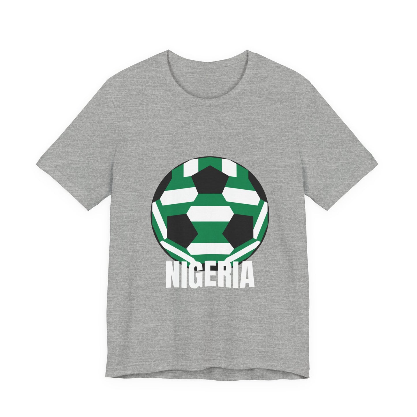 Nigeria Fan Specialty Soccer Ball Design T Shirt