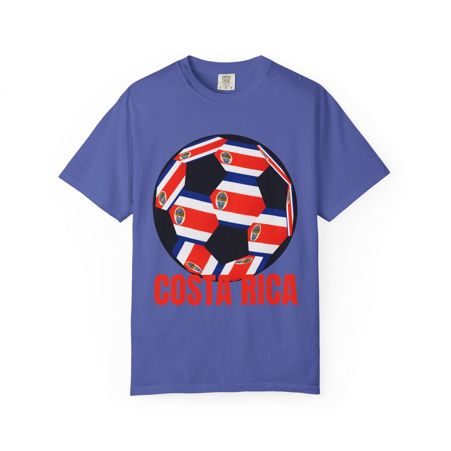Costa Rica Fan Specialty Soccer Ball Design T Shirt