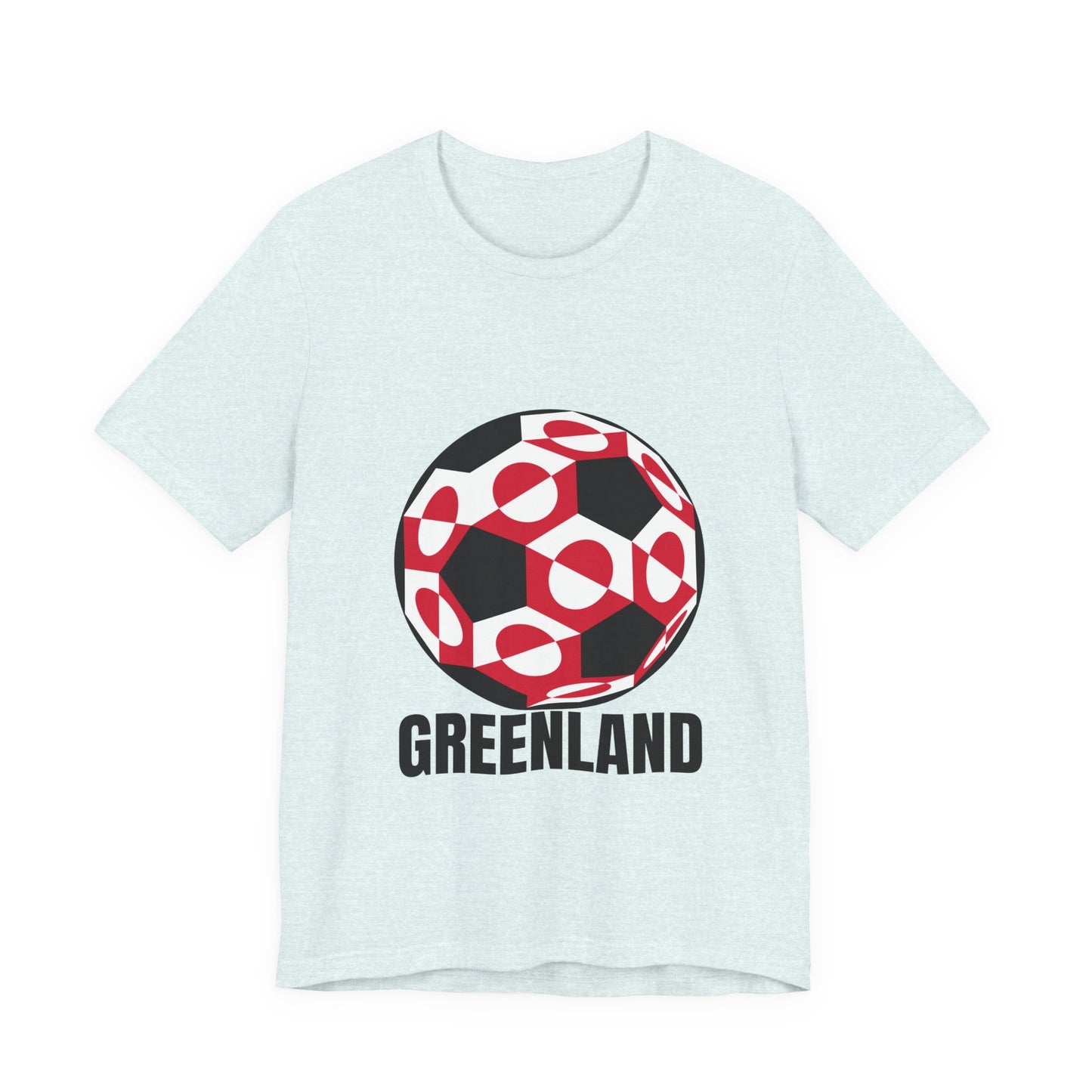 Greenland Fan Specialty Soccer Ball Design T Shirt