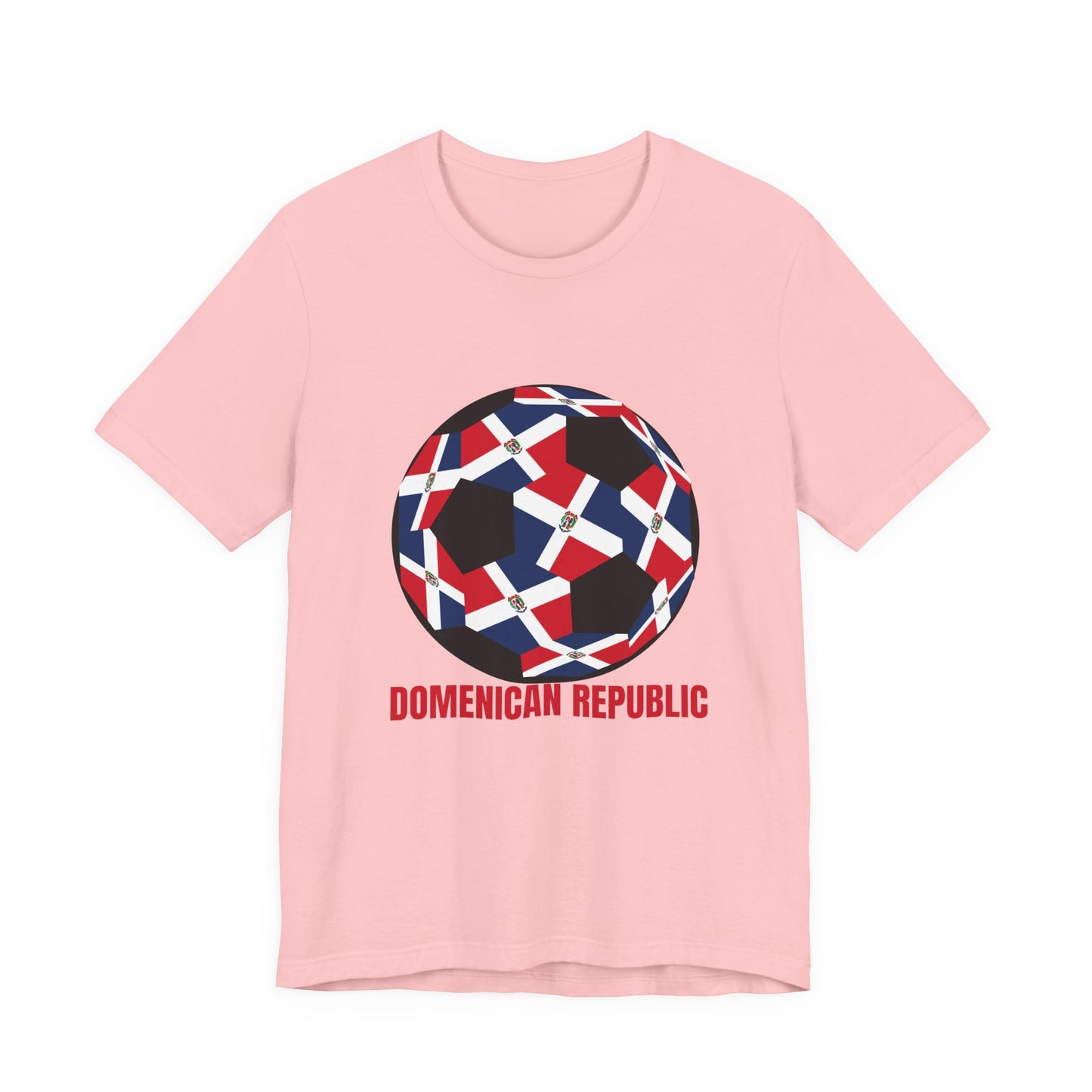 Domenican Republic Fan Specialty Soccer Ball Design T Shirt