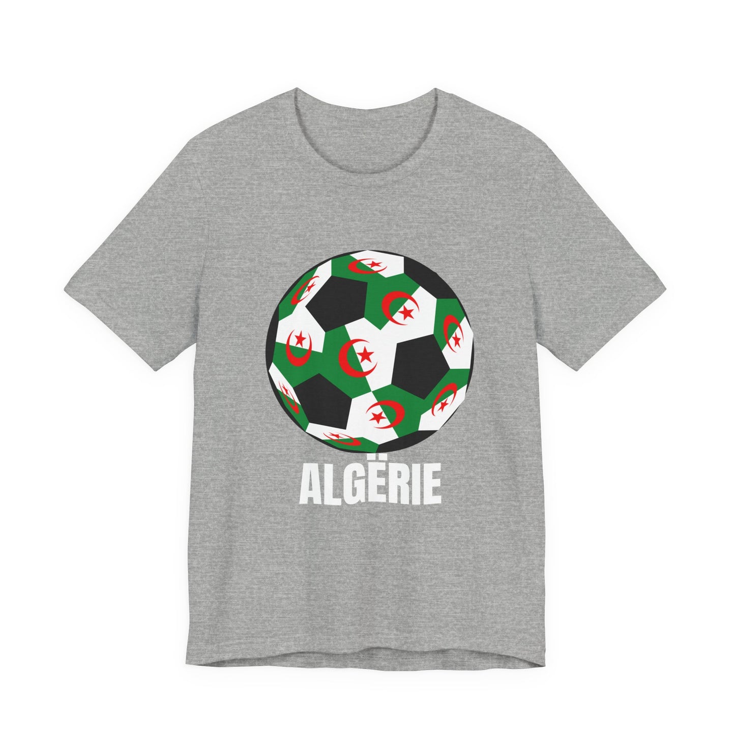 ALGËRIE Fan Specialty Soccer Ball Design T Shirt