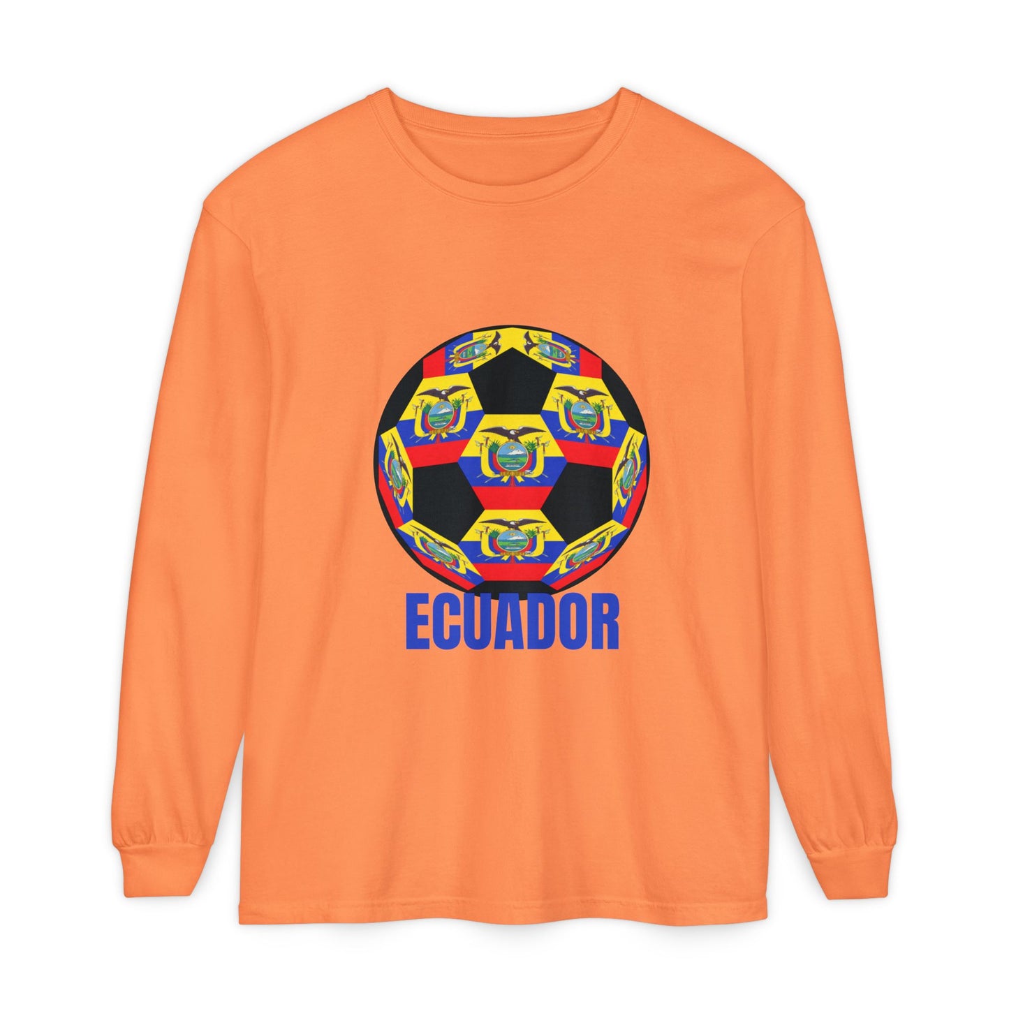 Ecuador Soccer Crest Long Sleeve Shirt