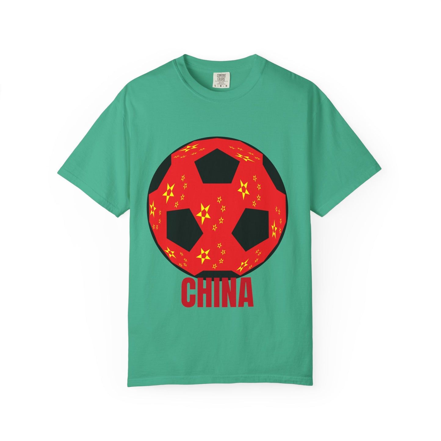 China Fan Specialty Soccer Ball Design T Shirt