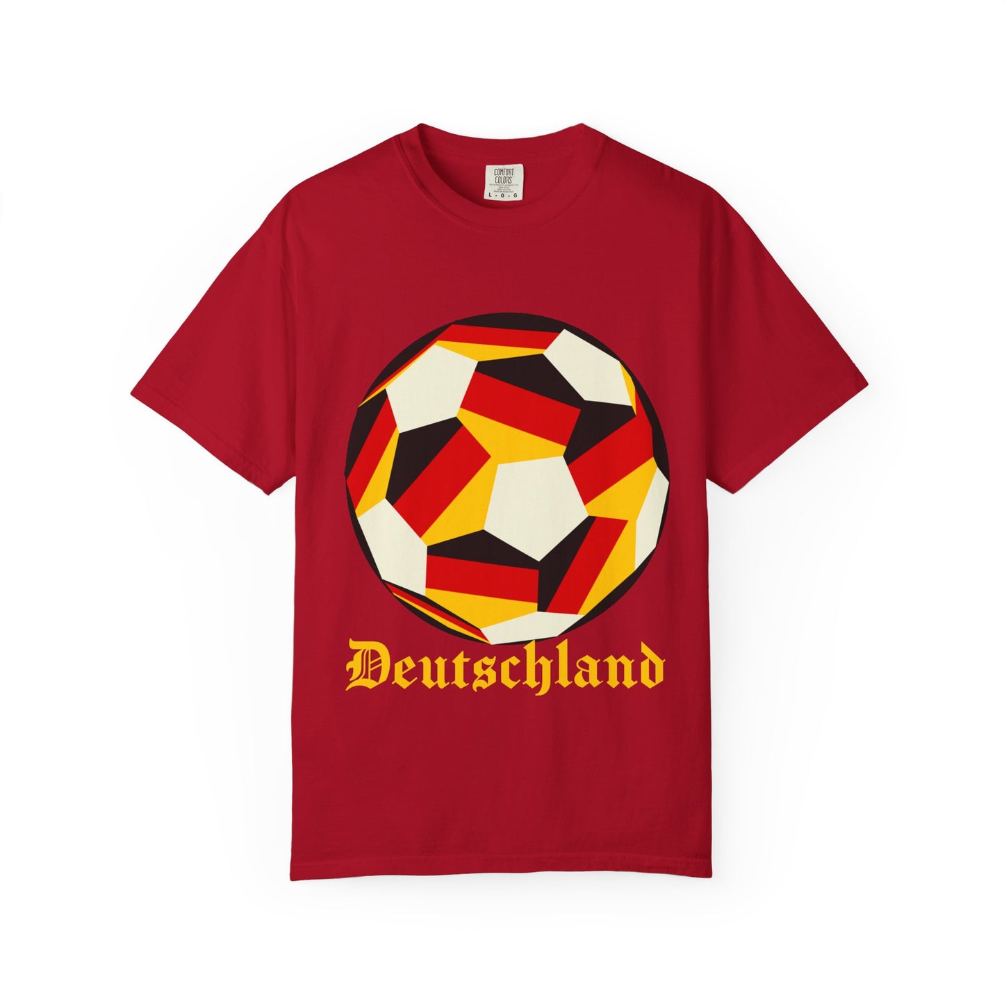 Deutschland Fan Specialty Soccer Ball Design T Shirt