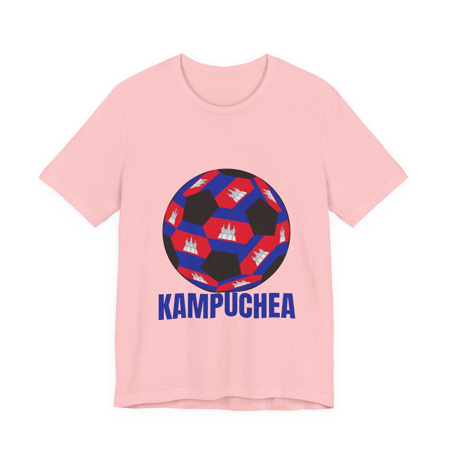Kampuchea Fan Specialty Soccer Ball Design T Shirt