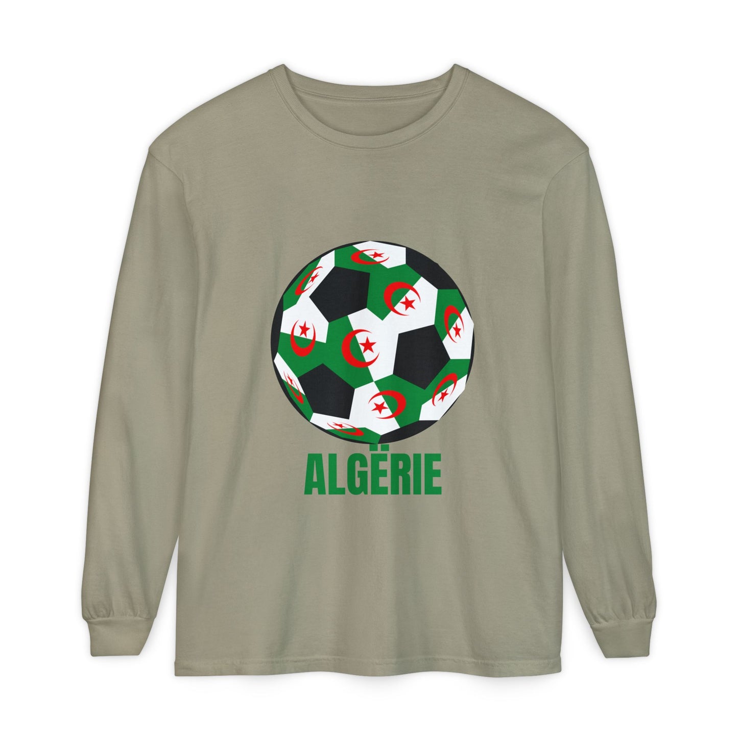 ALGËRIE Fan Specialty Soccer Ball Design T Shirt