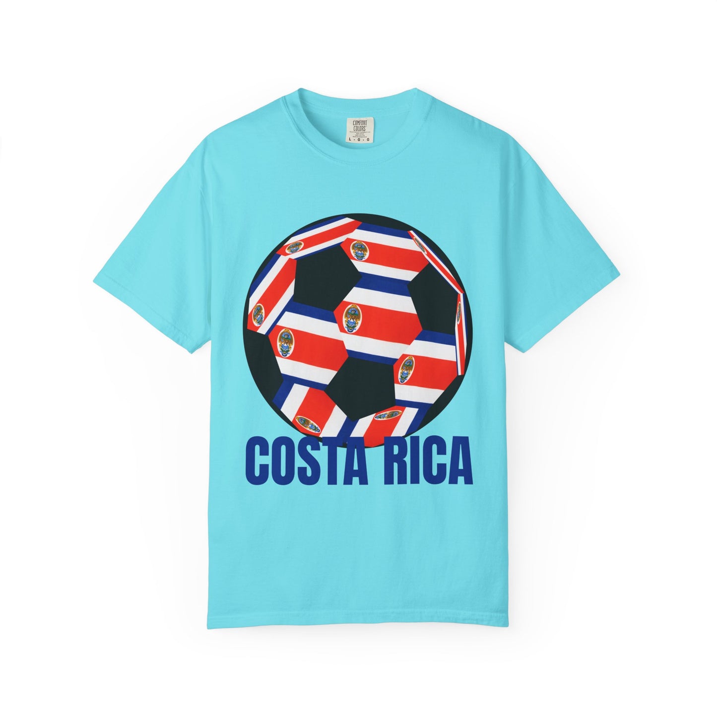 Costa Rica Fan's Specialty Soccer Ball Design T Shirt