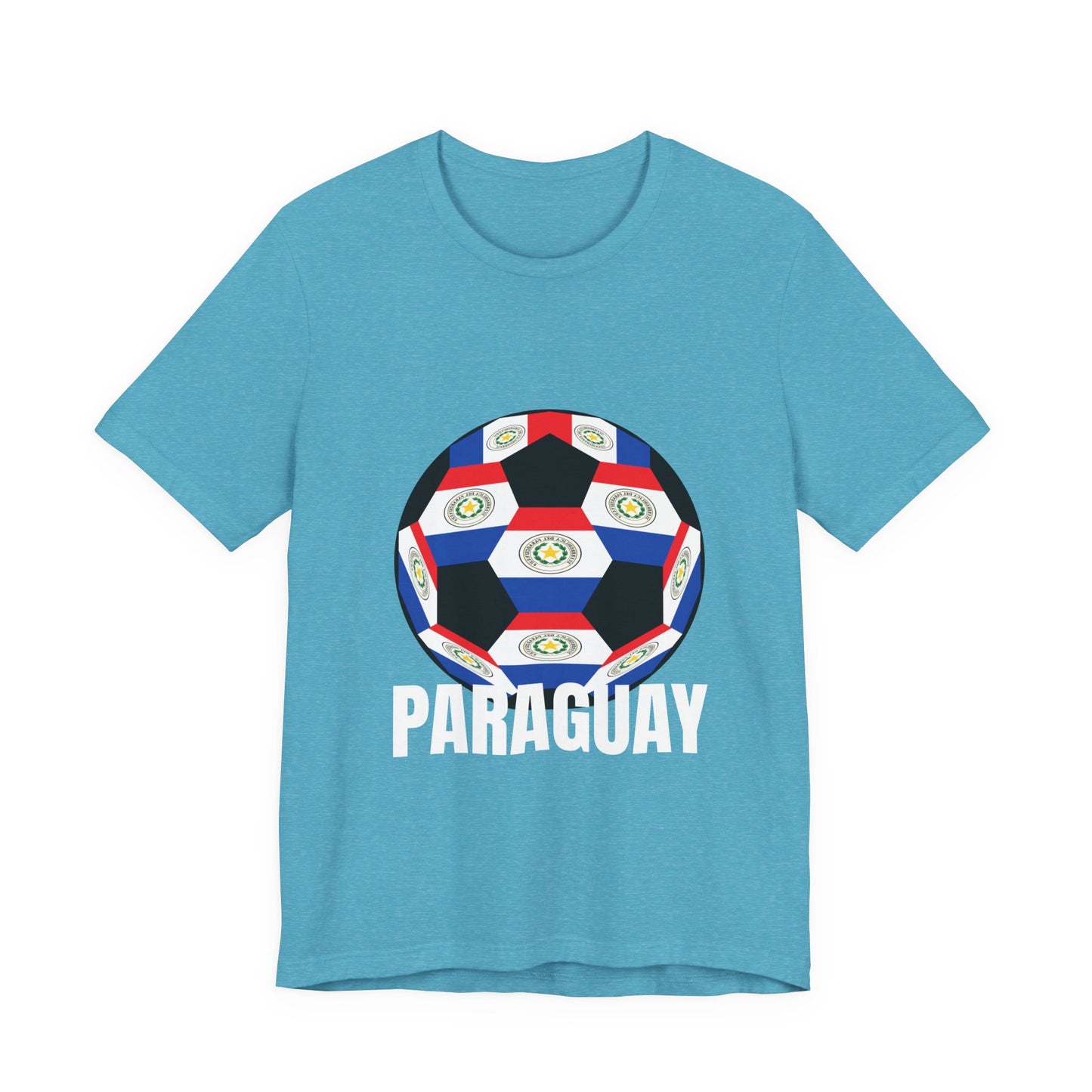 Paraguay Fan Specialty Soccer Ball Design T Shirt