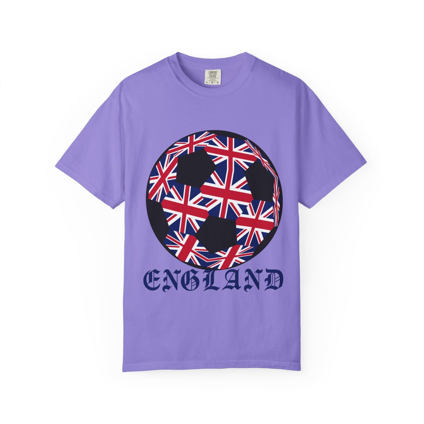 Old English Style Specialty Soccer Ball Design T Shirt