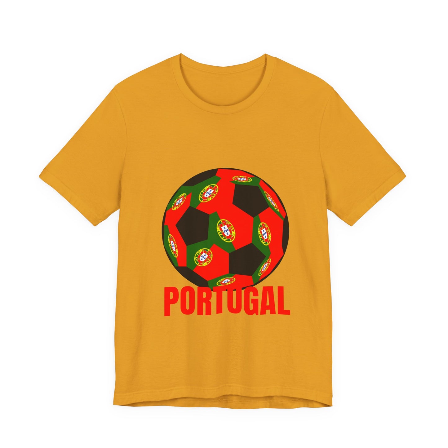 Portugal Fan Specialty Soccer Ball Design T Shirt