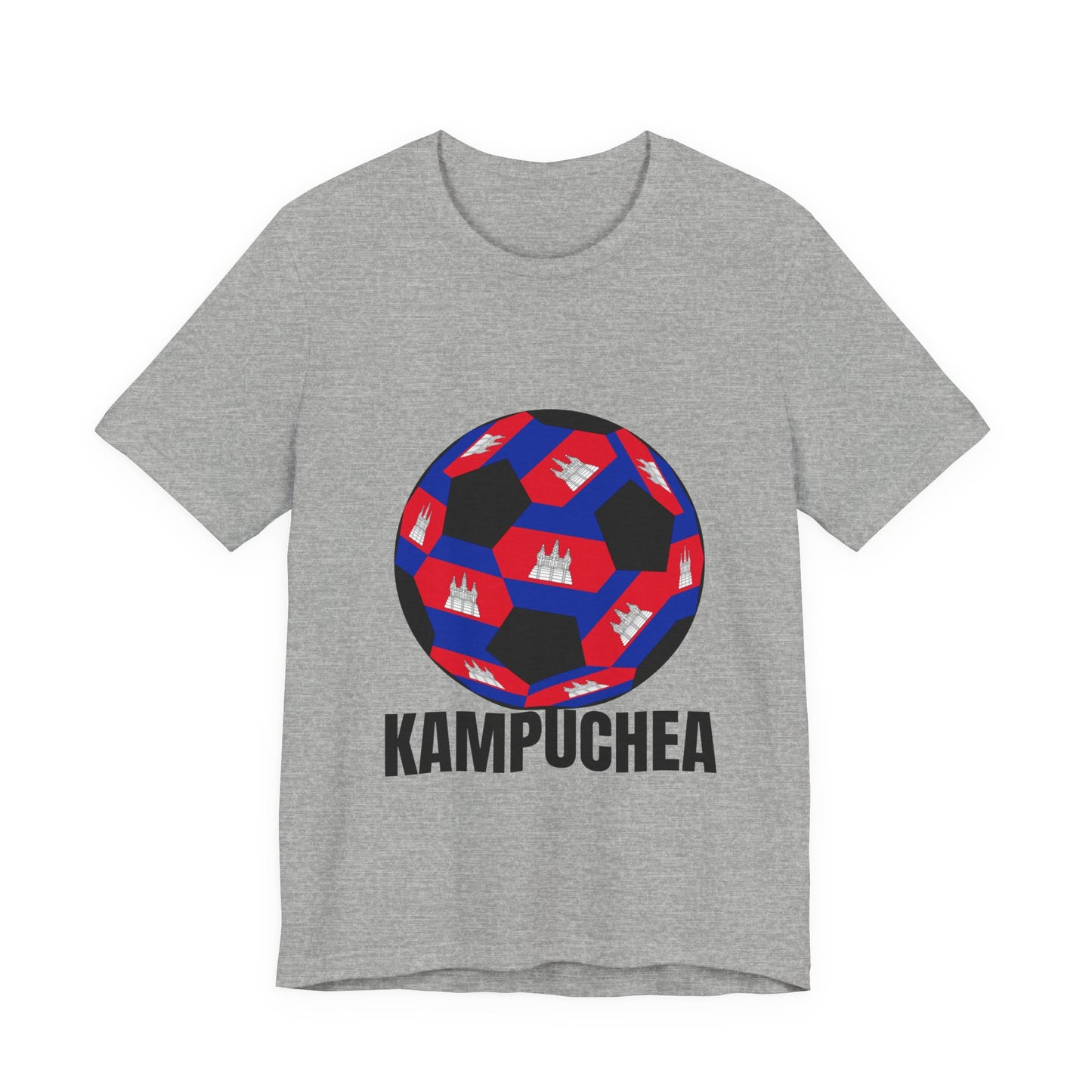 Kampuchea Fan Specialty Soccer Ball Design T Shirt