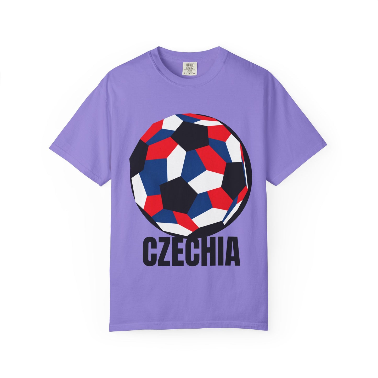 Czechia Fan Specialty Soccer Ball Design T Shirt
