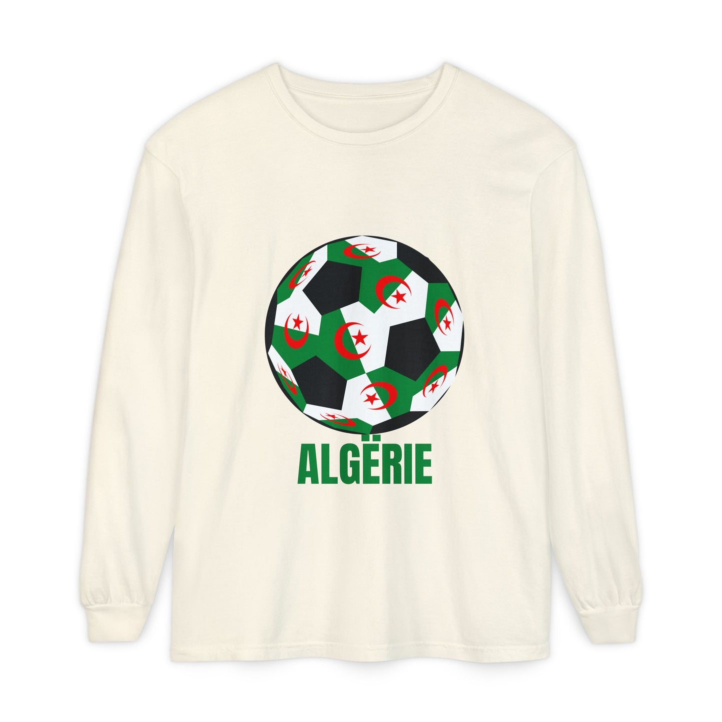 ALGËRIE Fan Specialty Soccer Ball Design T Shirt