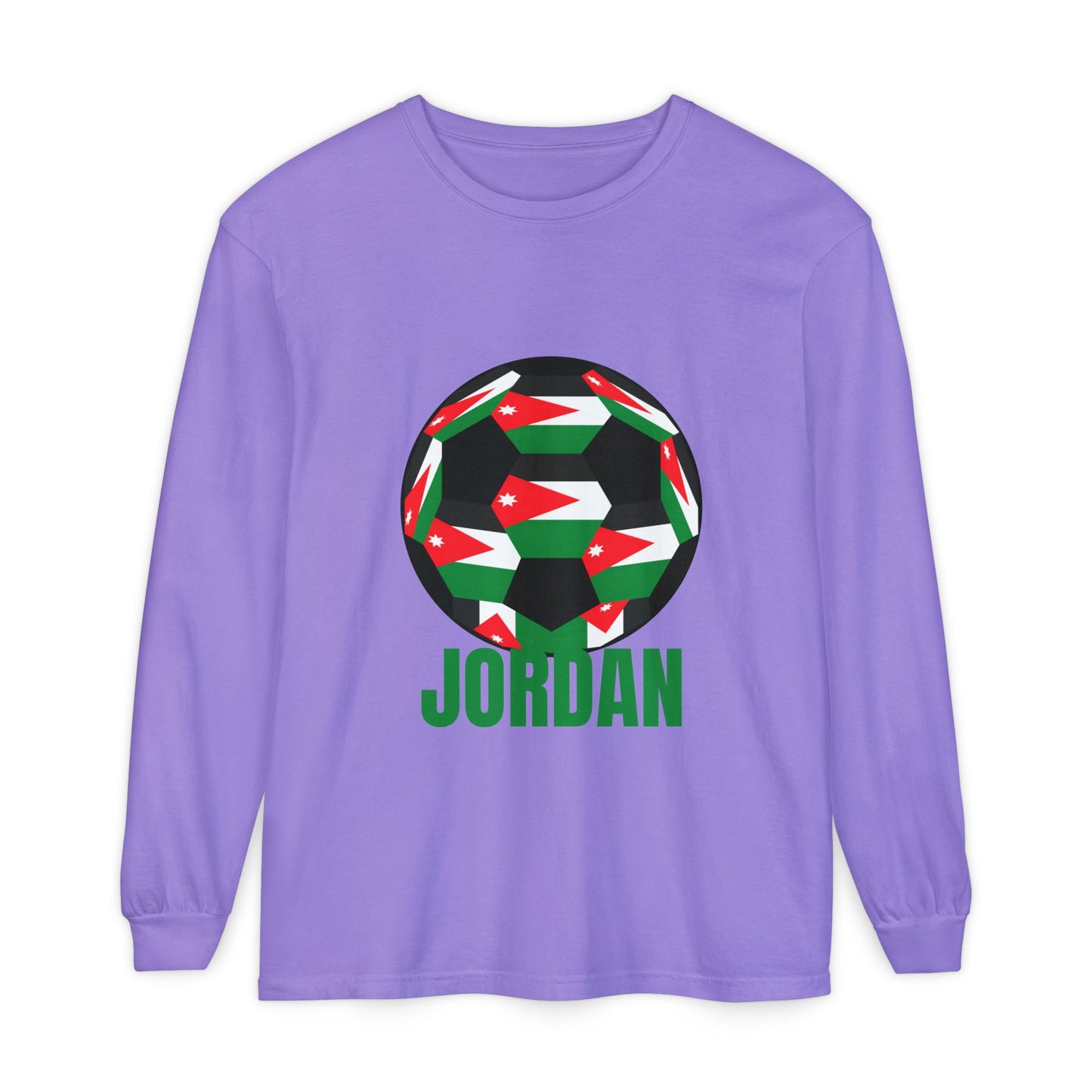 Jordan Fan Specialty Soccer Ball Design Long Sleeve Tee