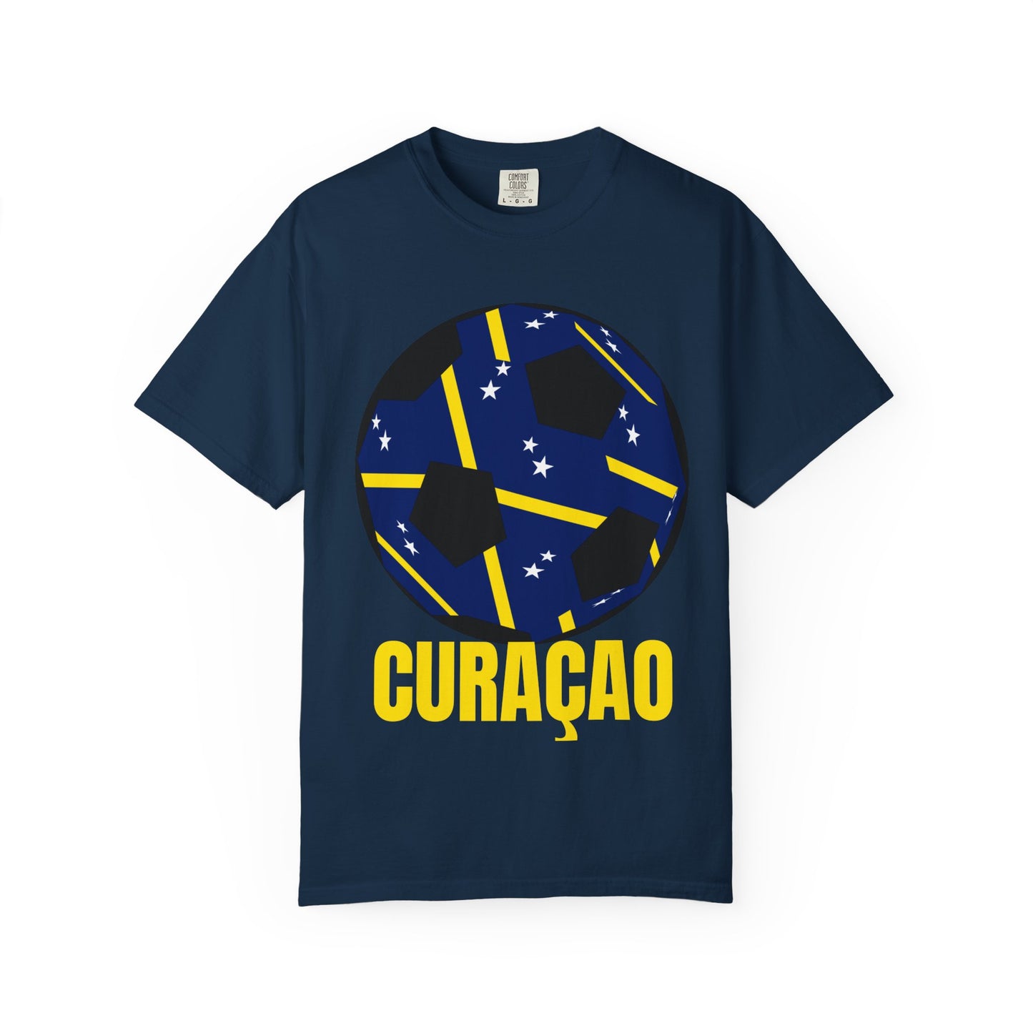 CURAÇAO Fan Specialty Soccer Ball Design T Shirt