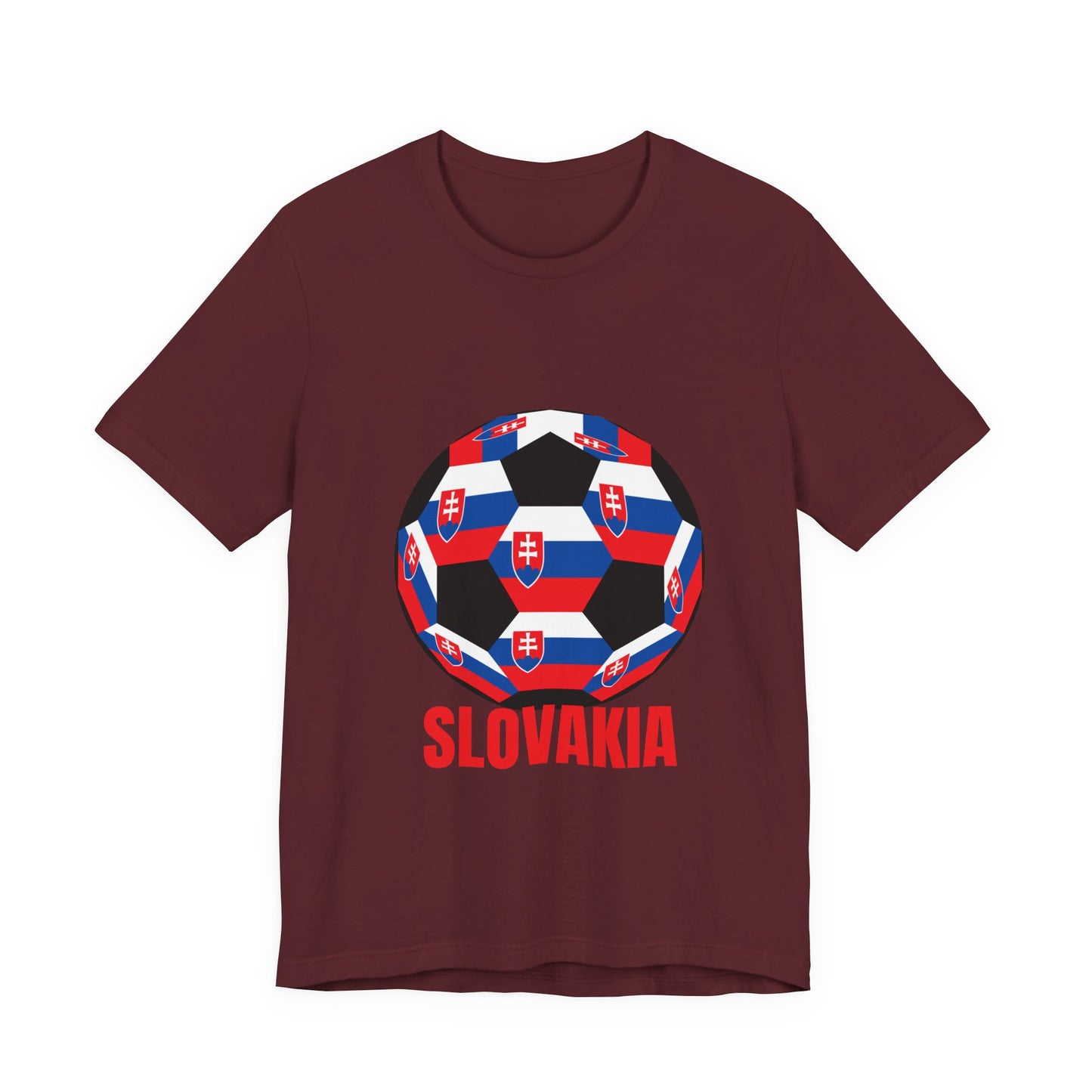 Slovakia Fan Specialty Soccer Ball Design T Shirt