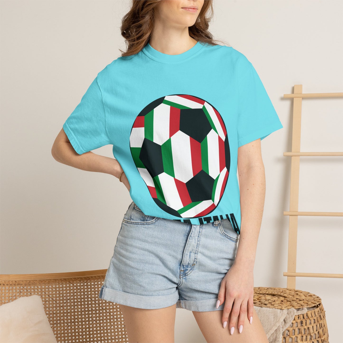 Forza Italia Fan Specialty Soccer Ball Design T Shirt
