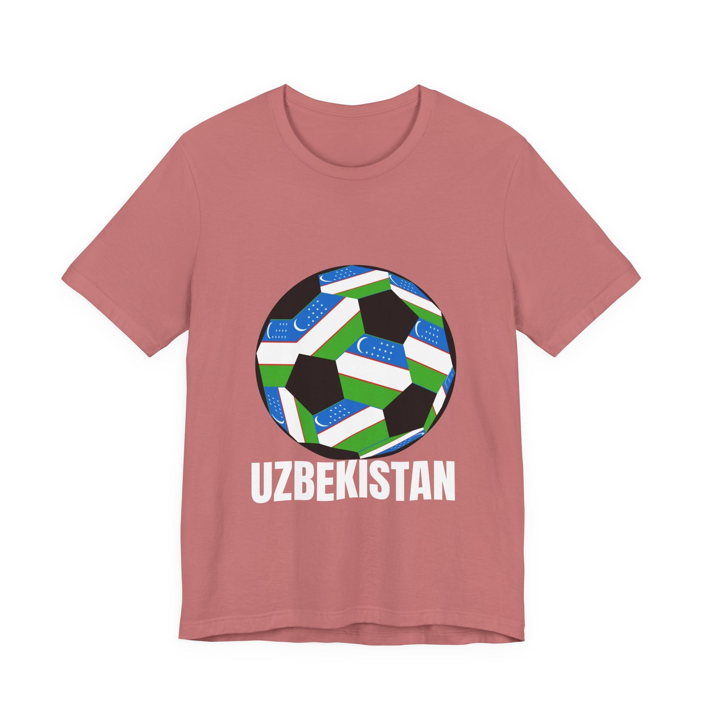 Uzbekistan Fan Specialty Soccer Ball Design T Shirt