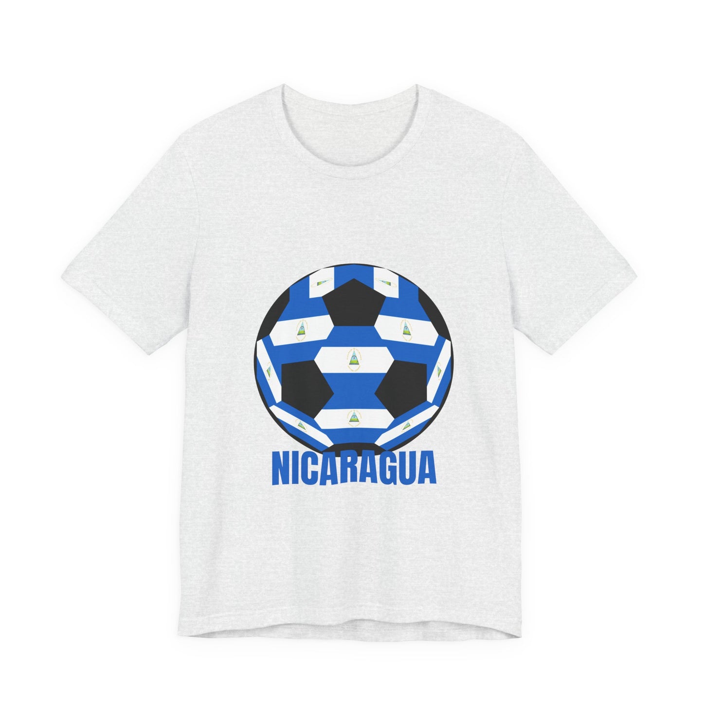 Nicaragua Fan Specialty Soccer Ball Design T Shirt