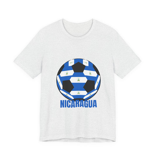 Nicaragua Fan Specialty Soccer Ball Design T Shirt