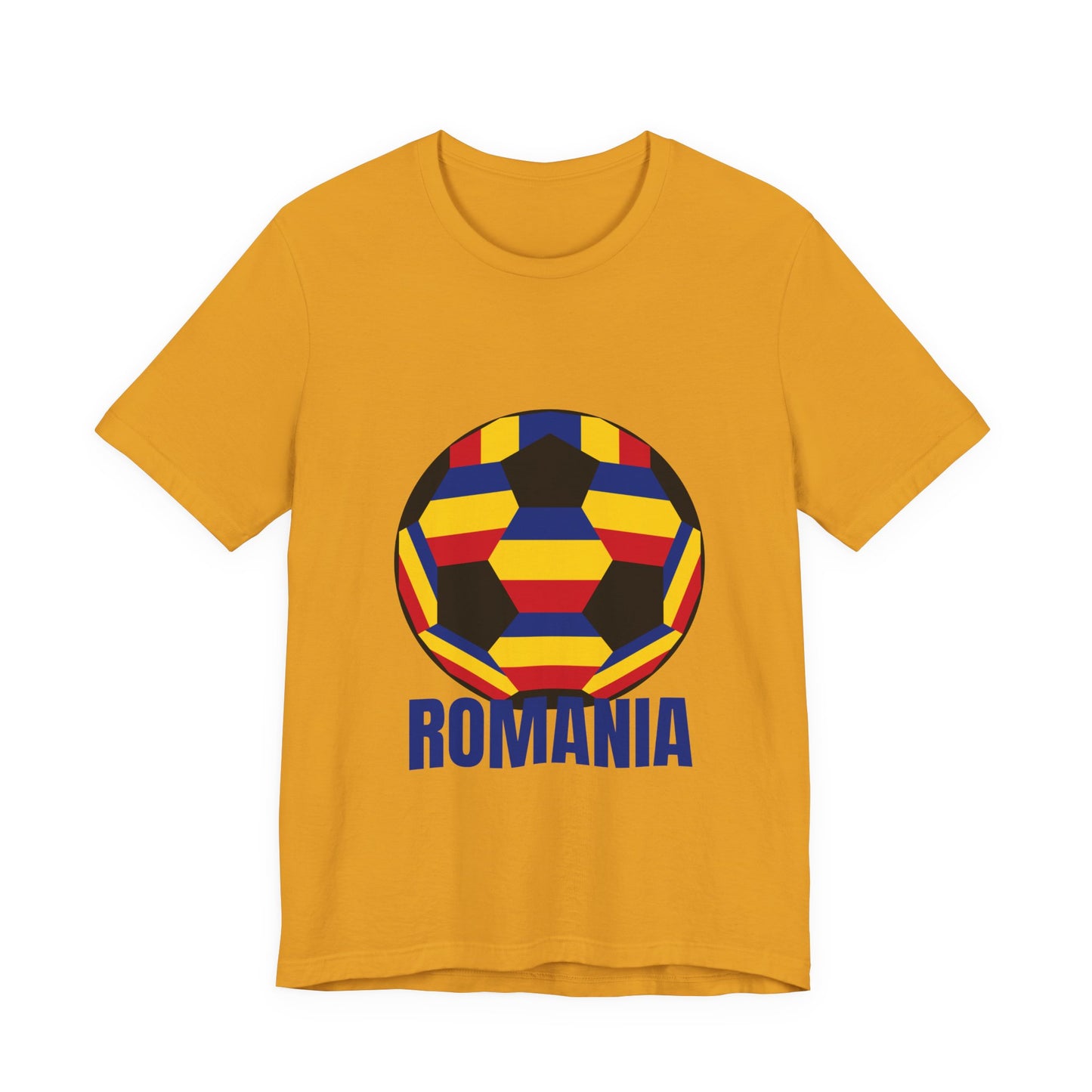 Romania Fan Specialty Soccer Ball Design T Shirt