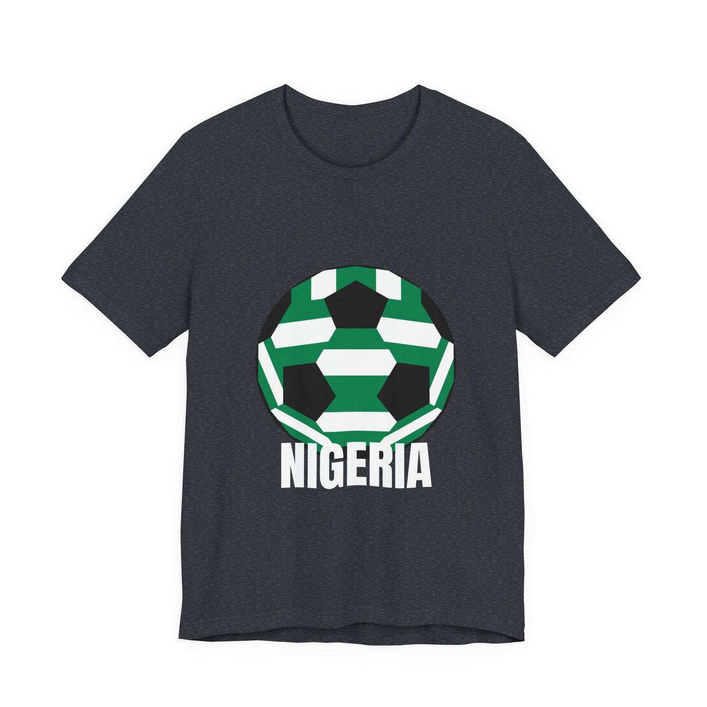 Nigeria Fan Specialty Soccer Ball Design T Shirt