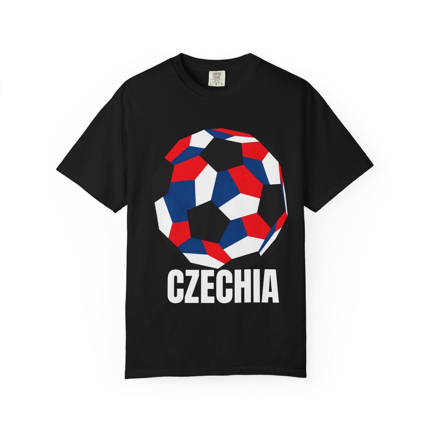 Czechia Fan Specialty Soccer Ball Design T Shirt