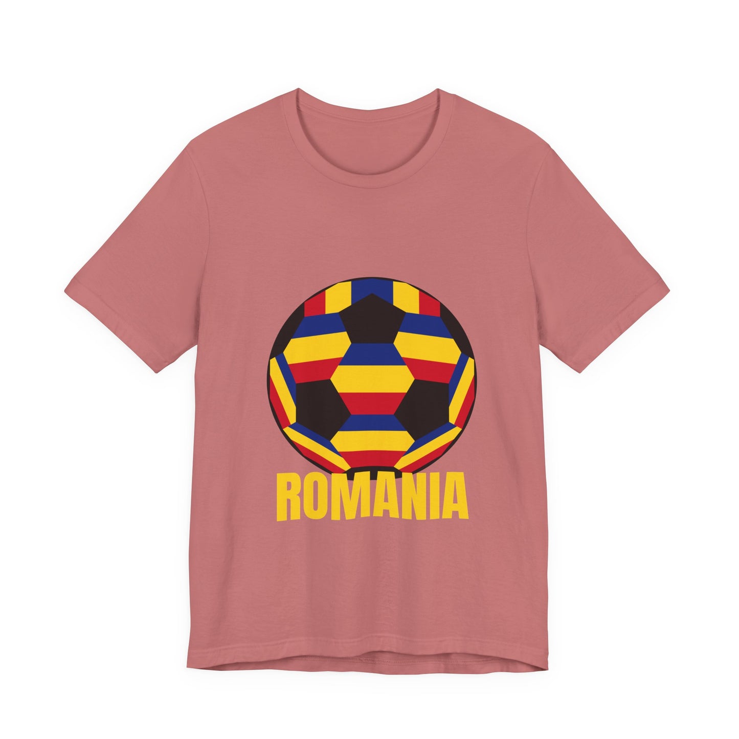 Romania Fan Specialty Soccer Ball Design T Shirt