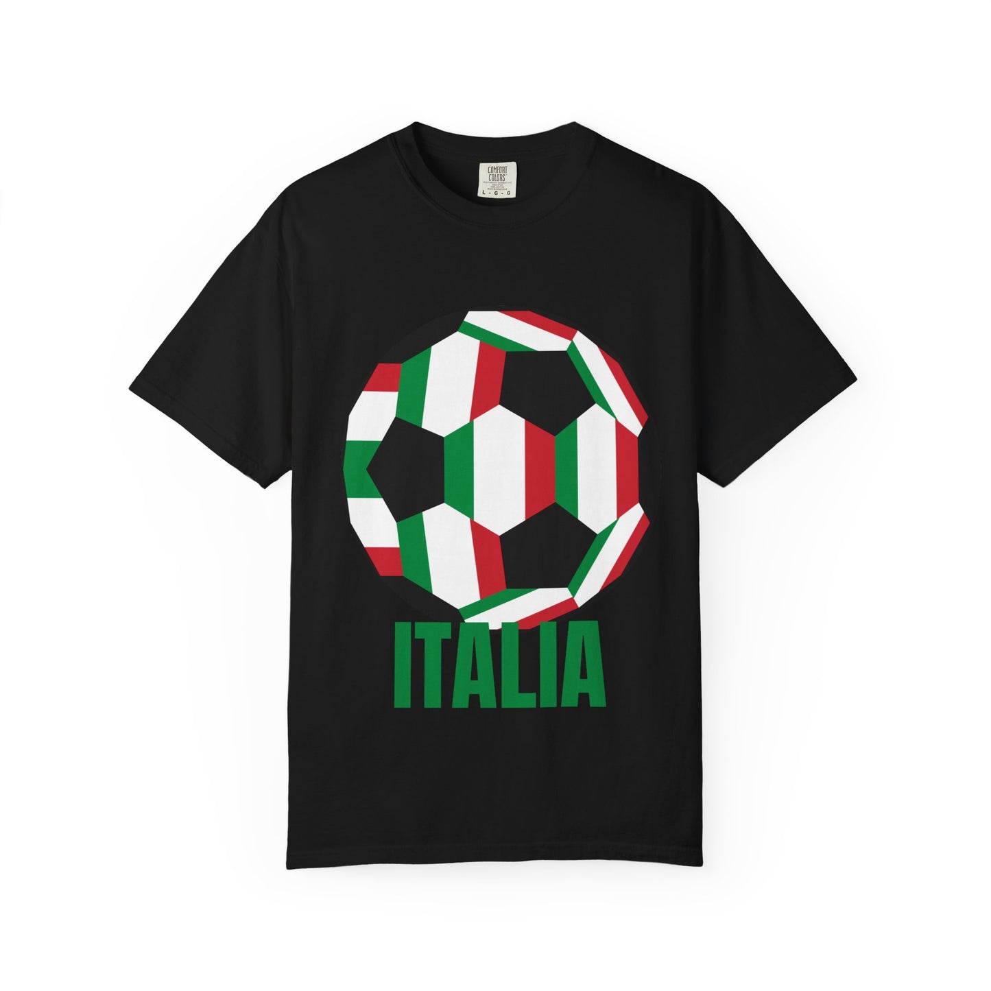 Italia Fan Specialty Soccer Ball Design T Shirt