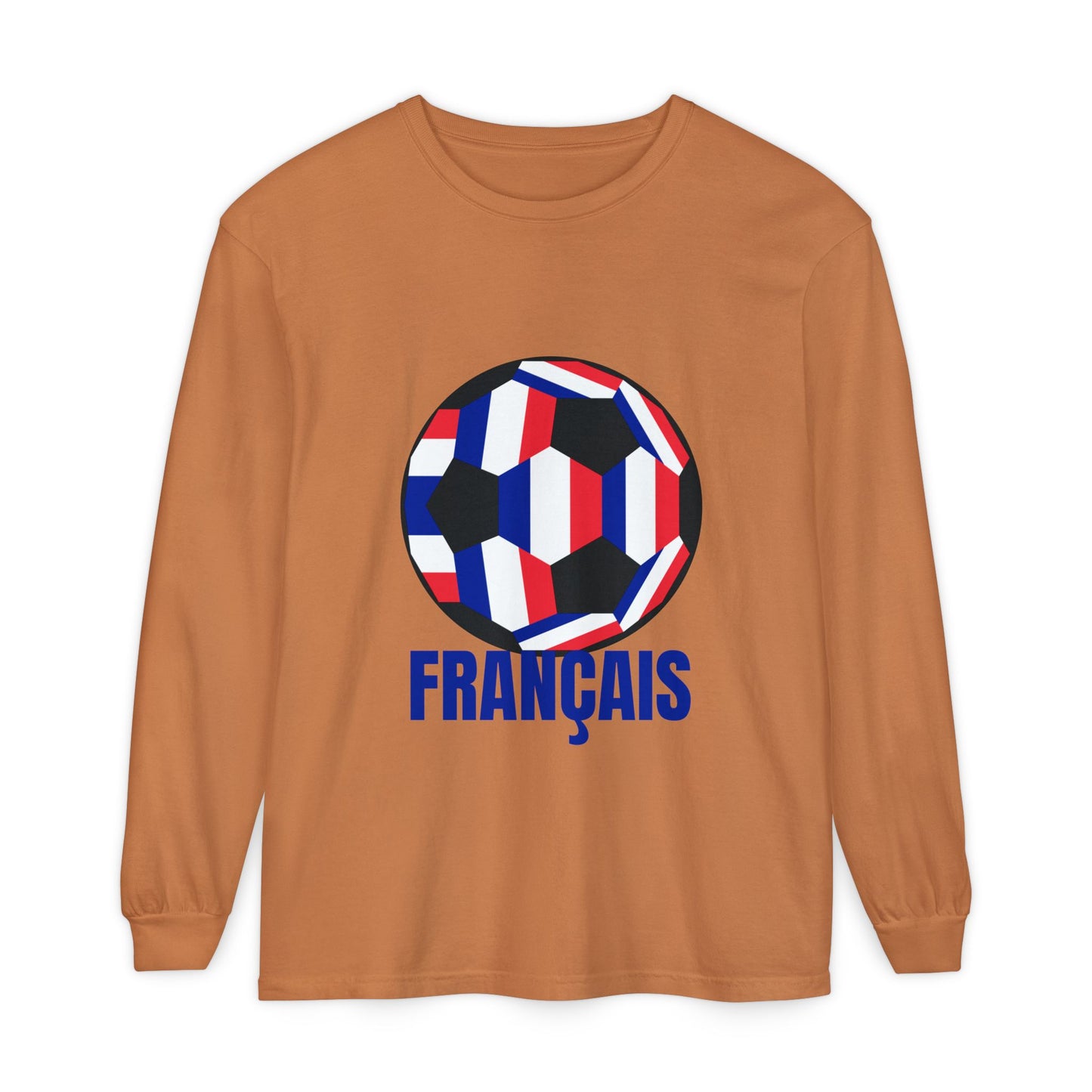 Français Soccer Ball Long Sleeve Tee