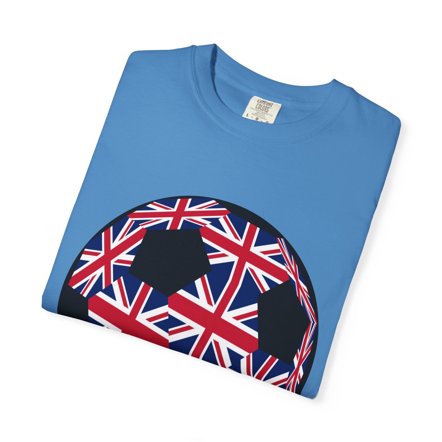Great Britain Fan Specialty Soccer Ball Design T Shirt