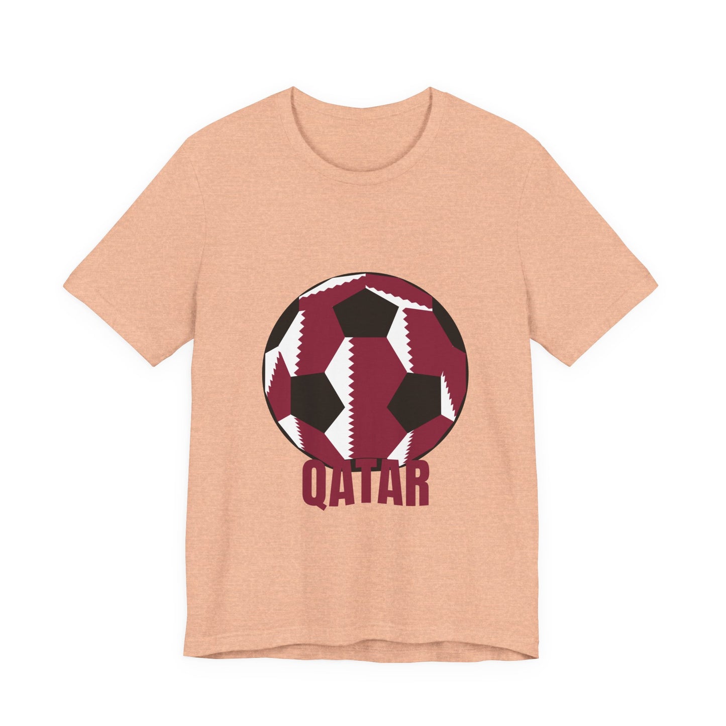 Qatar Fan Specialty Soccer Ball Design T Shirt