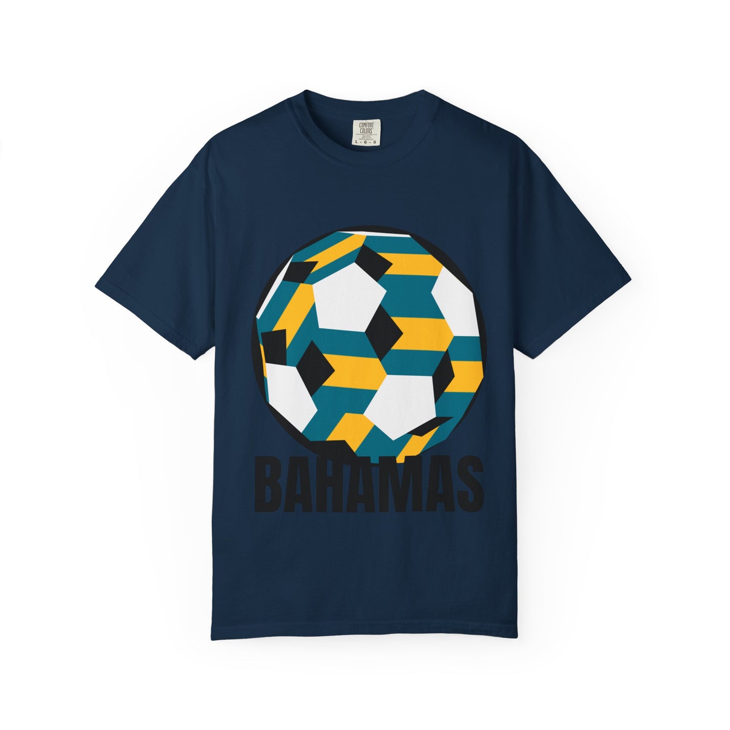 Bahamas Fan Specialty Soccer Ball Design T Shirt
