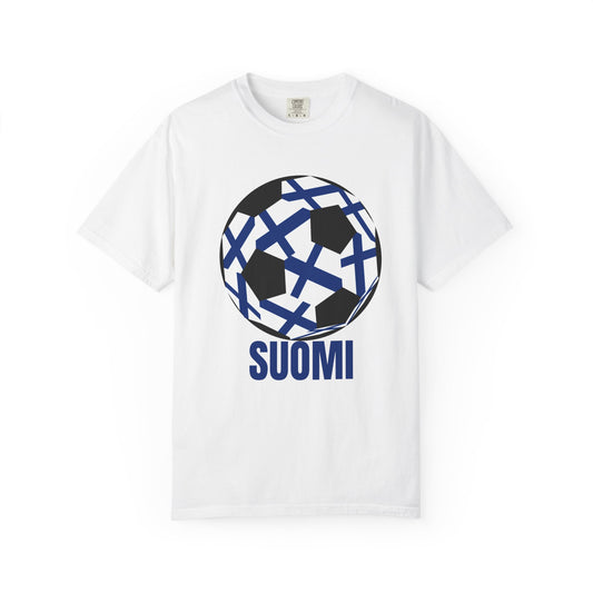 Suomi Fan Specialty Soccer Ball Design T Shirt