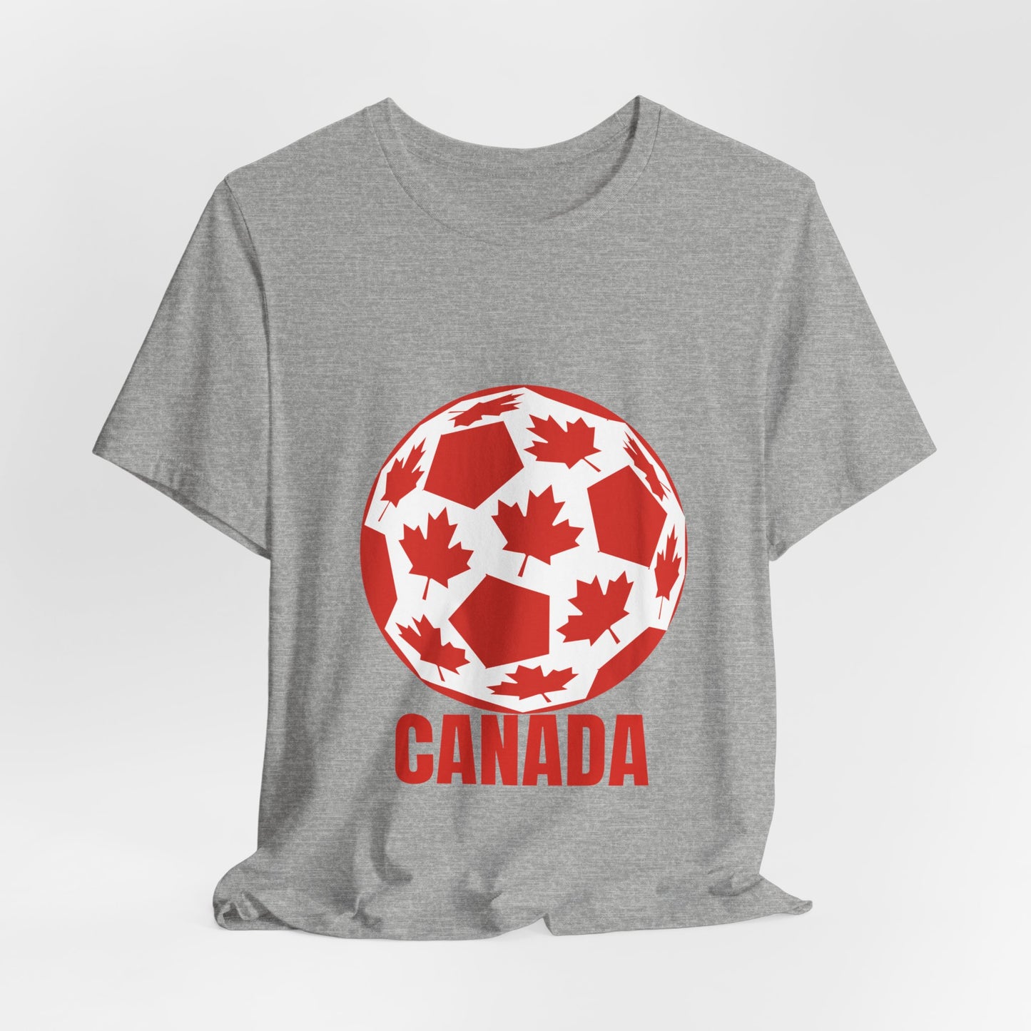 Canada Fan Specialty Soccer Ball Design T Shirt