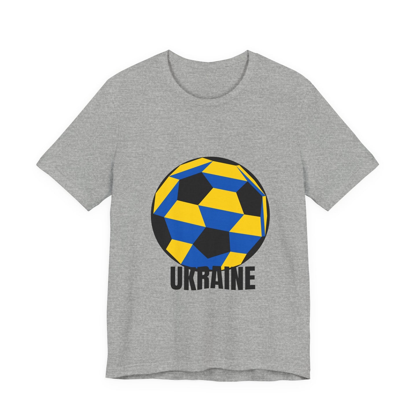Ukraine Fan Specialty Soccer Ball Design T Shirt