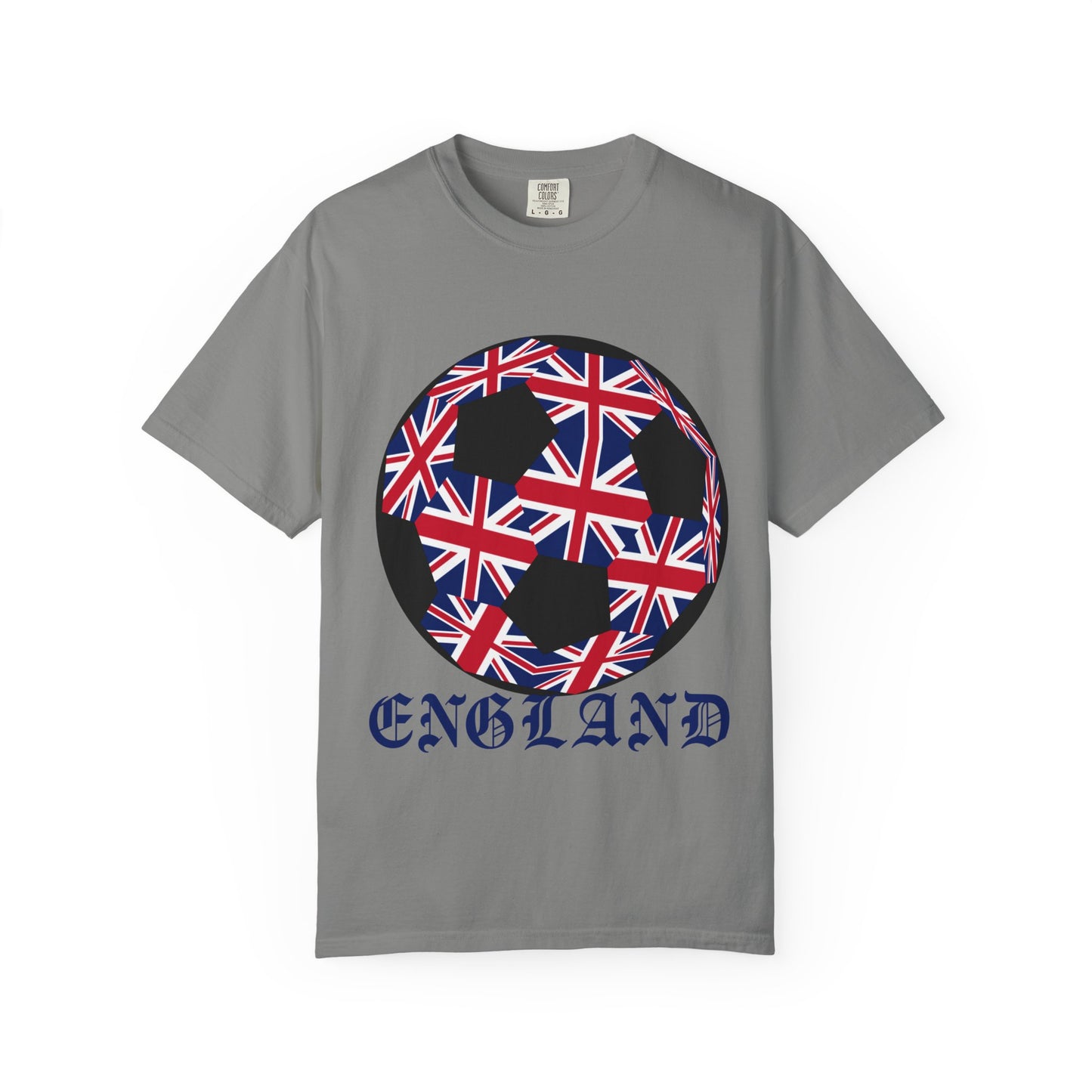 Old English Style Specialty Soccer Ball Design T Shirt